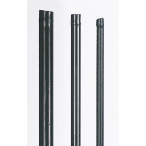 Tre tutori per piante Peacock in acciaio verde, lunghezza 900 mm, per supporti da giardino.