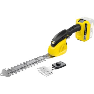 Cisailles à gazon et arbustes sans fil Kärcher GSH 18-20 Battery avec lames pour arbustes et gazon.