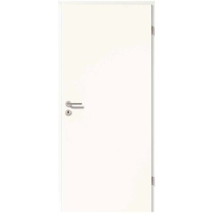 Porta interna, DIN destra, CPL Arctic White, con bordo arrotondato.