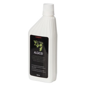 Climaqua Algicid: Antialghe per fontane da interno in flacone bianco.