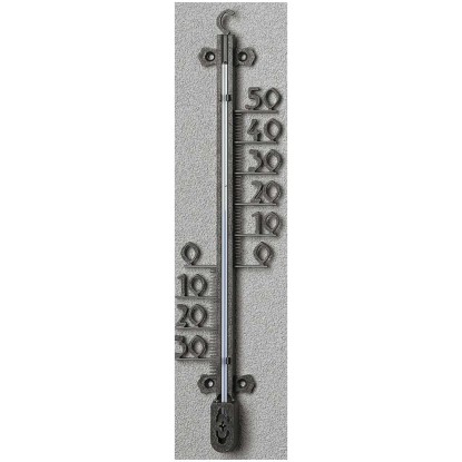 Möller Therm Hauswand-Thermometer Kunststoff Schwarz 26 cm