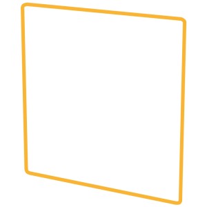 Profilo di design Modino Priamos arancione per accessori scatole elettriche.