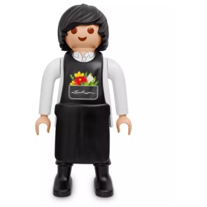 Playmobil Lechuza XXL-Figur Pflanzenexperte, 68 cm hoch, Dekofigur mit Schürze und Blumen.