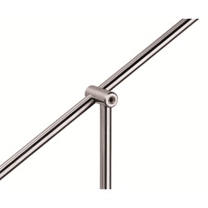 Barre ronde V2A en acier inoxydable, diamètre 10 mm, longueur 3000 mm, pour escaliers et rampes.