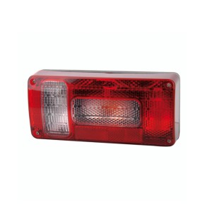 Fanale posteriore destro Unitec per rimorchi auto, con luce di posizione, stop e indicatore di direzione.