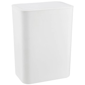 Cestino basculante Diaqua Rio bianco, 5 l, per bagno e WC.