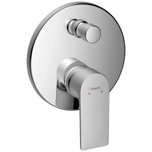 Miscelatore monocomando per vasca Hansgrohe Rebris E cromato per montaggio a parete.
