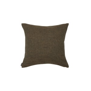 Braunes Zierkissen Newton 50x50 cm mit Reißverschluss für Wohnzimmer & Sofa.