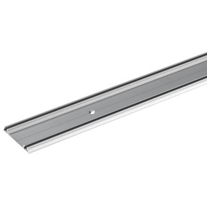 Profilo di scorrimento e guida SlideLine 16 per ferramenta per porte scorrevoli, a due binari, lunghezza 2000 mm.