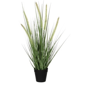 Mica Decorations pianta artificiale erba Dogtail in vaso, 53cm di altezza. Pianta verde decorativa per interni.