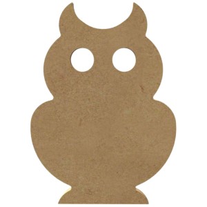 Gomille Figura Gufo MDF, 11,5x16 cm, per bricolage e decorazioni.