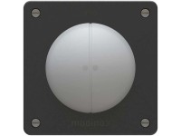 Doppel-Druckschalter Exo Schema 3+3 IP55 2 x beleuchtet Schwarz