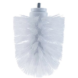 Tête de brosse WC de rechange Diaqua blanche, 8 cm de diamètre.