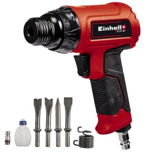 Set martello pneumatico Einhell TC-PC 45 con scalpelli e accessori.