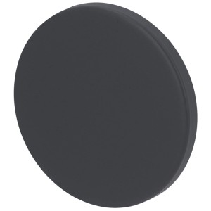 Rosetta cieca Alpertec Simply Stick, acciaio inox nero, Ø 53 mm, per coprire fori.