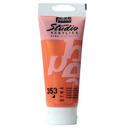 Pébéo Studio Acrylfarbe – 100 Ml, Deckendes Primärgelb, Für Leinwand, Holz & Mehr, Pigmentstark
