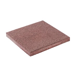 Diephaus Aguna, lastra per terrazza rossa, 40x40 cm, superficie sabbiata con fine effetto ghiaia.