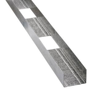 Profilo architrave Knauf 75x40 mm, 1,60 m, per telaio a montanti, con aperture.