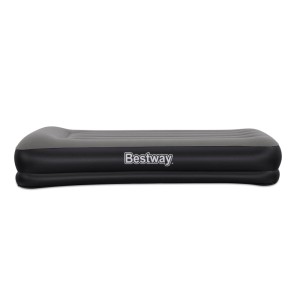 Materasso gonfiabile singolo Bestway Tritech, grigio, con pompa USB. Ideale per campeggio e outdoor.