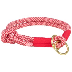 Collare per cani Trixie in corda rossa con stop, Ø 10mm.