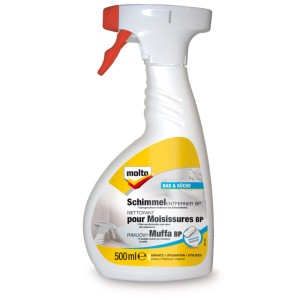 Flacone spray Molto Rimuovi Muffa BP senza cloro, 500ml per bagno e cucina.