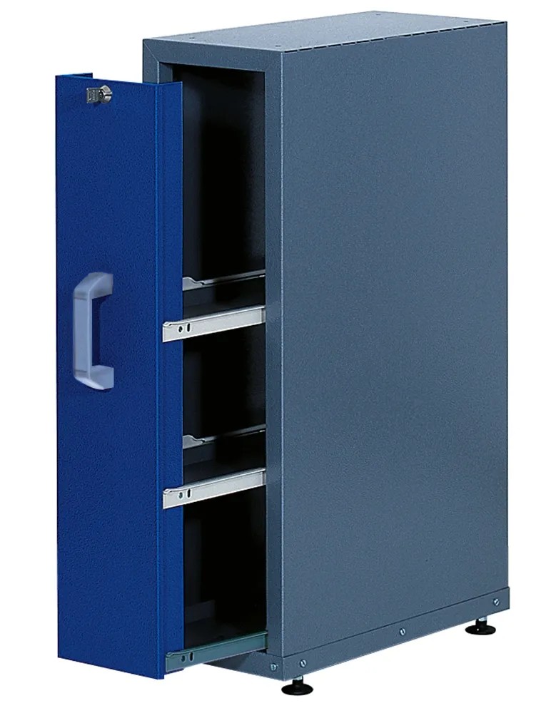 Armadio Da Parete Kupper In Acciaio E Plastica - Blu Navy, Porte Bloccabili, Scatole Di Stoccaggio Incluse