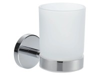 Diaqua Glashalter einfach Oslo Metall Glas Verchromt 10,5 x 10,5 x 6,8 cm