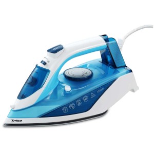 Ferro da stiro a vapore Trisa Comfort Steam i5717 blu e bianco.