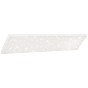 Pannello LED Briloner Frameless CCT Bianco, 120x29,5cm, con effetto cielo stellato.