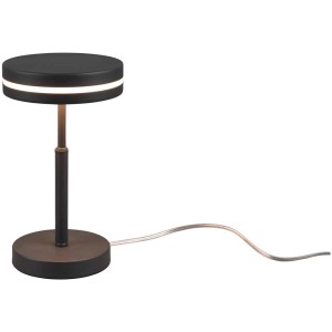 Lampe de table LED moderne Franklin anthracite, 6W, 700lm, avec un design futuriste.