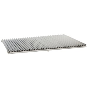 Grille à lamelles rectangulaire Nouvel (44x31 cm) en métal pour ustensiles de barbecue.