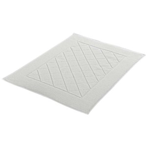 Tapis de bain blanc en coton Kleine Wolke Bridge, 50x70 cm.