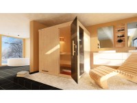 Weka Elementsauna Halmstad 2 Sparset Glastür/Fenster BioS 7,5 kW Weka Elementsauna Halmstad 2 Sparset Glastür/Fenster BioS 7,5 kW