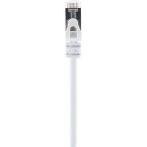 Câble réseau blanc Schwaiger CAT 6 SF/UTP avec connecteur RJ45 (50 m) pour technologie réseau.