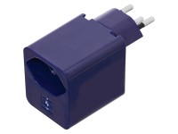 USB-Ladeadapter PD USB-C drehbar 325° Blau 18 W / 5 V / 3 A / T12 / T13