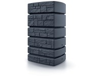GARANTIA NORDIC Serbatoio Per Acqua Piovana 300 Litri - Grigio Grafite Con Coperchio Di Sicurezza