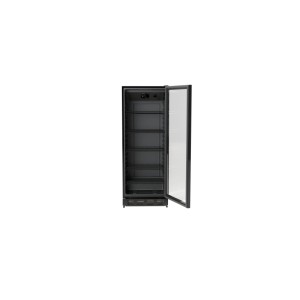 Frigorifero per bottiglie SPC FKS2800-2 nero con porta in vetro e ripiani in filo metallico, capacità 280 l.