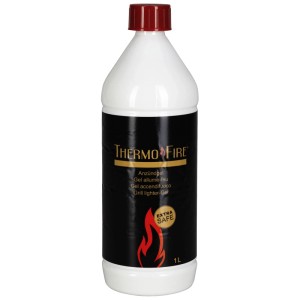 Thermofire Gel Accendifuoco, bottiglia da 1 litro. Accendifuoco liquido per barbecue a carbonella e fuochi aperti.