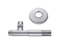 Eck-Regulierventil Messing verchromt 1/2