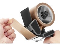 Packbandabroller mit Packband Braun 66 m x 50 mm