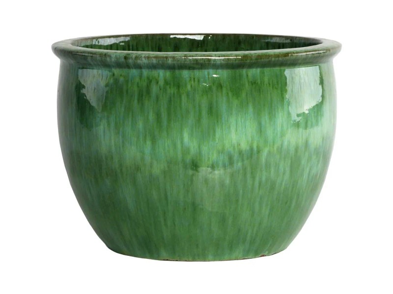 Vaso Fioriera Con Piedistallo Liscio In Plastica Resistente, Altezza 58,5 Cm, Diametro 36 Cm, Colore Terracotta, Antigelo E UV