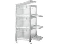 OBI Eurobox-System Tauro Box Flap Side 40 x 30 x 22 cm Transparent
