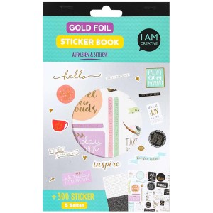 Livre de stickers avec des dictons, 5 feuilles, pour bricoler et décorer cartes et cadeaux.