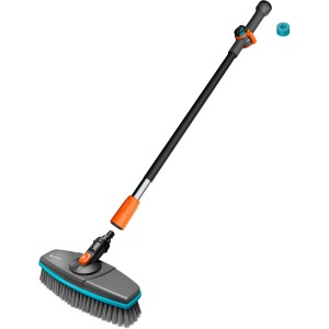 Gardena Cleansystem Set lavaggio con manico Soft, antracite, con spazzola e pastiglie detergenti.