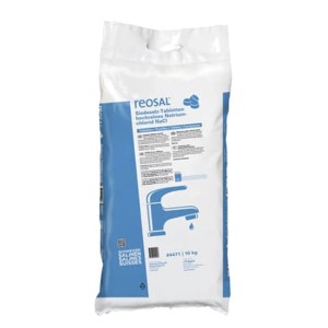 Reosal pastiglie di sale 10kg per addolcitore d'acqua, per la rigenerazione dei filtri.