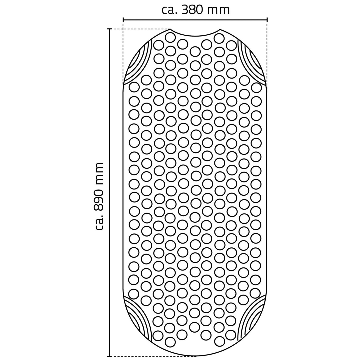 RIDDER 695000-350 - Mini tappetini Antiscivolo per Doccia e Vasca da
