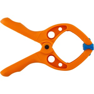 Serre-joint à ressort wolfcraft Microfix orange, écartement 3 cm, pour modélisme et usage universel.