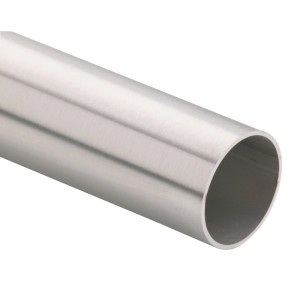 Main courante en acier inoxydable V2A, Ø 40 mm, longueur 2000 mm, pour intérieur et extérieur.