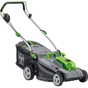 Tagliaerba a batteria LUX A-RM-2x20/43 con batteria, larghezza taglio 43 cm, grigio/nero/verde.