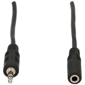 Cavo di prolunga audio Schwaiger, 5 m, stereo, bianco. Estensione jack per cuffie e altro.
